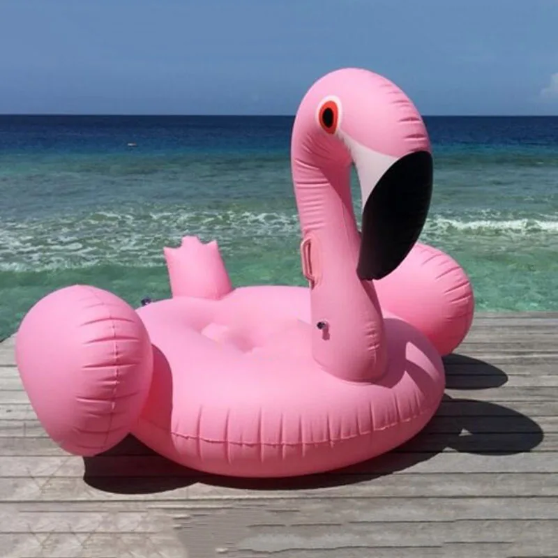 

New Fashion 150CM Giant Pink Inflatable Flamingo Mattress Swimming Pool For Adults Water Holiday Party Summer Toys Piscina