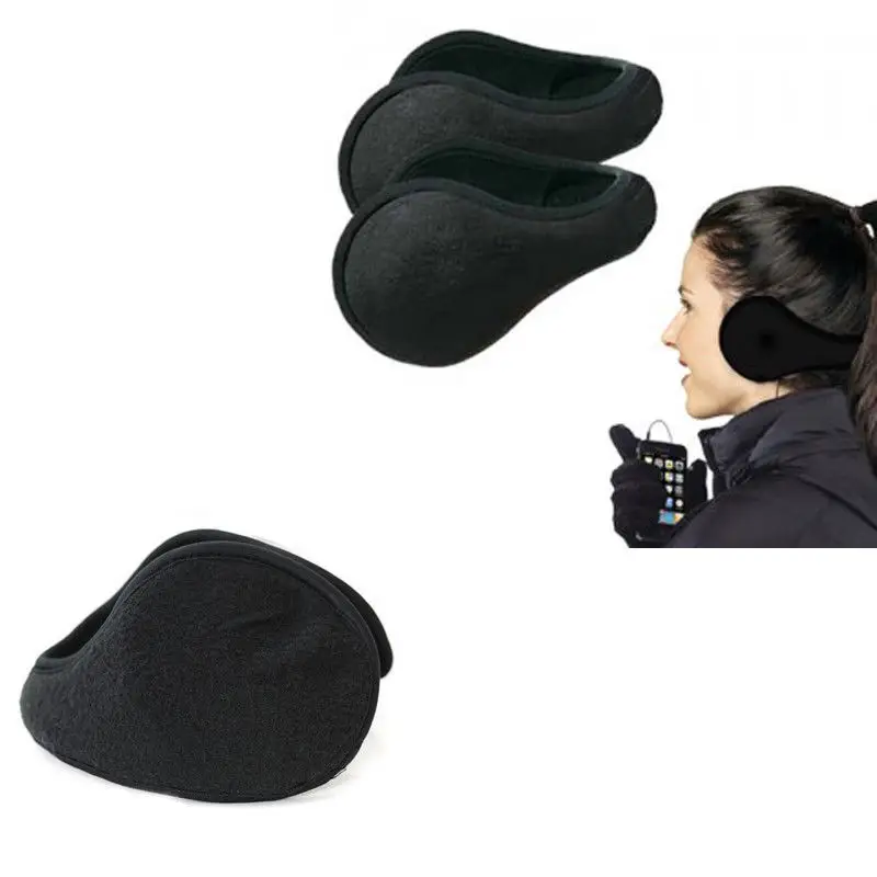 

Women Men Winter Ear Warmers Behind The Ear Style Fleece Earmuffs