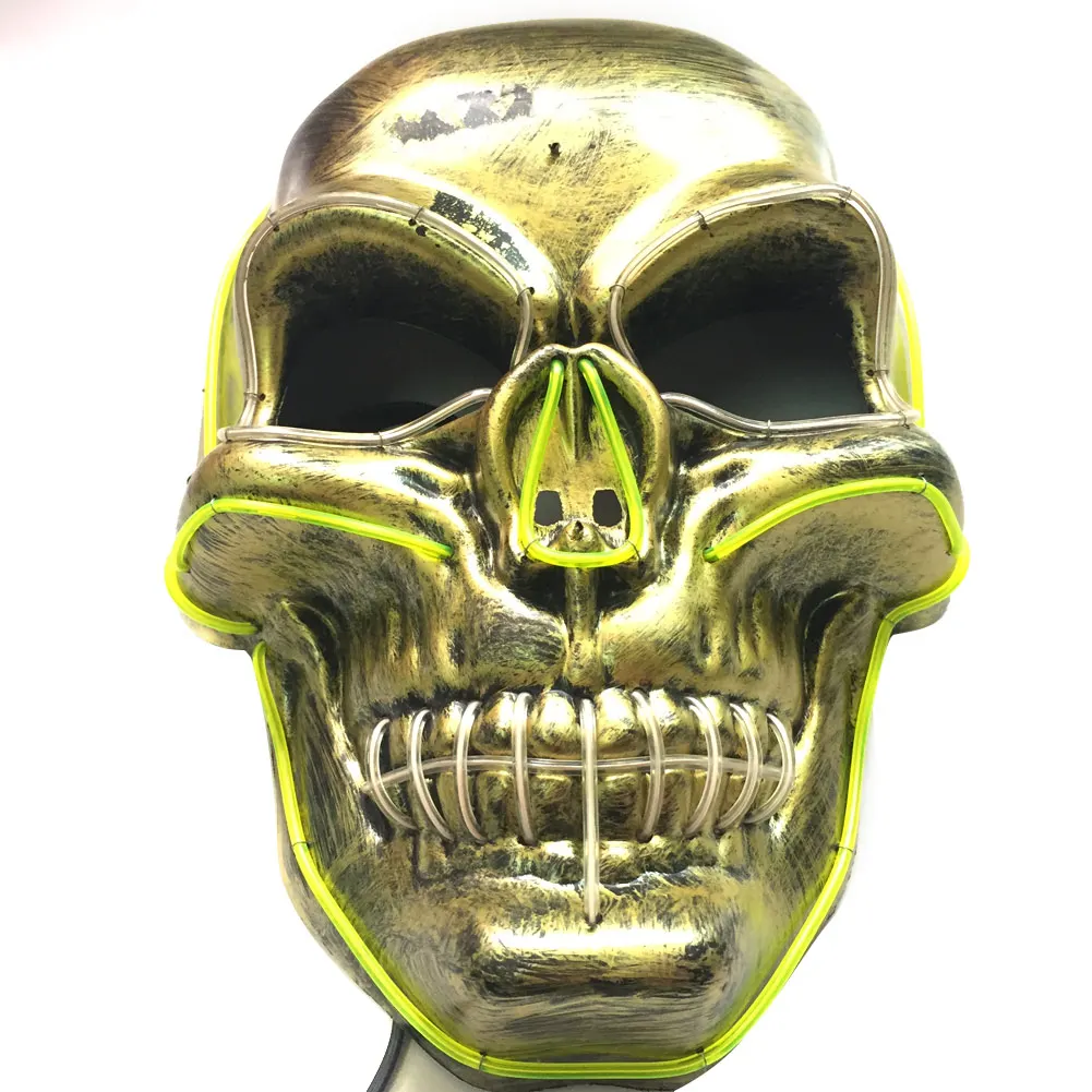 

LED Luminous Mask Full Face EL LED Luminous Masks for Halloween Cosplay Nightclub @LS AP12