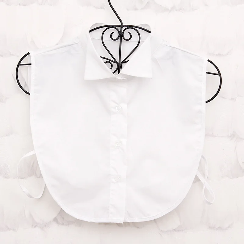 

Ladies Adult Detachable Lapel Shirt Fake Collar Fashion Solid Color Lace False Blouse Neckwear Women Clothing Accessories