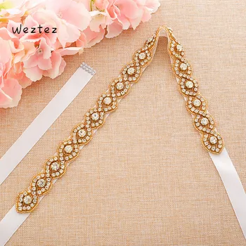 

Marriage Bridal Belts Rhinestone Bridal Sash Crystal Wedding Belt Belts for Women Accessories SD108G