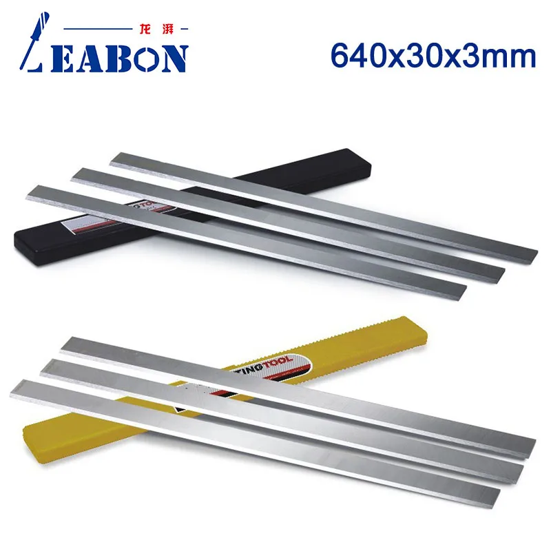 

LEABON 640x30x3mm W18% HSS Planer Blade for Hard and Soft Wood Furniture (A01001048)
