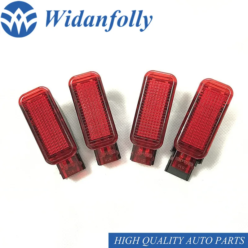 Widanfolly 4 шт. для A3 S3 A4 A5 A6 A7 A8 Q3 Q5 TT RS3 RS4 RS6 Octavia Y-eti Fabia красная Дверная панель