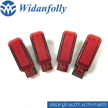 

Widanfolly 4PCS For A3 S3 A4 A5 A6 A7 A8 Q3 Q5 TT RS3 RS4 RS6 Octavia Y-eti Fabia Red Door Panel Warning Light Lamp 8KD 947 411