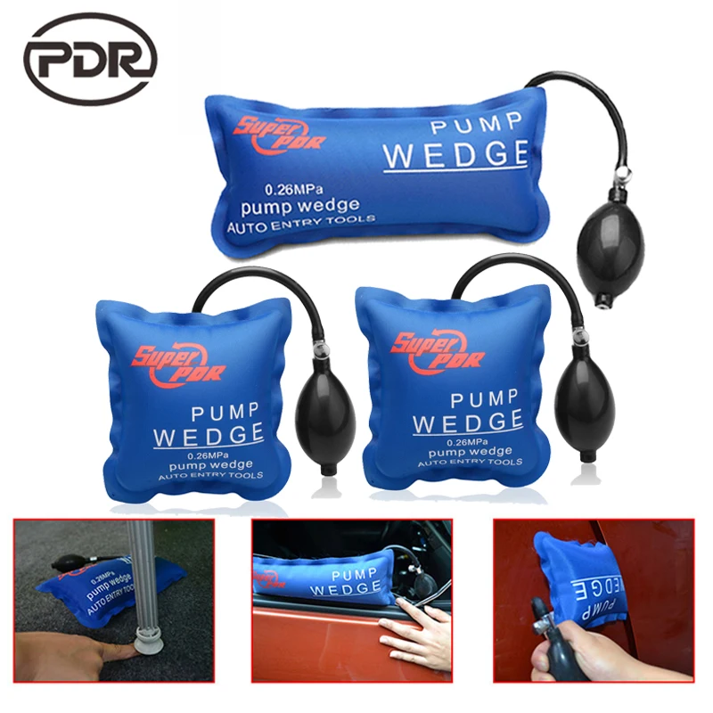 

PDR Tools Locksmith Supplies Pump Wedge Locksmith Tools Air Wedge Airbag Lock Pick Set Open Car Door Lock Opening Tools 3pcs/set
