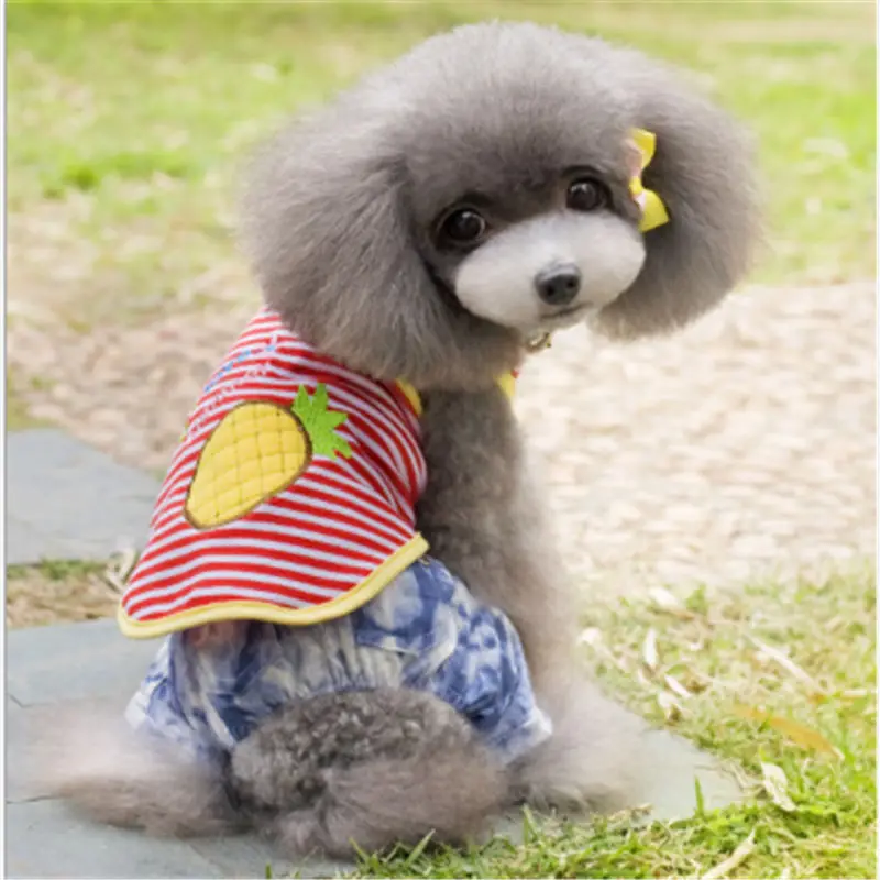 

Summer Pet Dog Shirts Puppy Vest Printed Dog Clothes for Small Medium Dogs Spring Breathable Pet Apparel