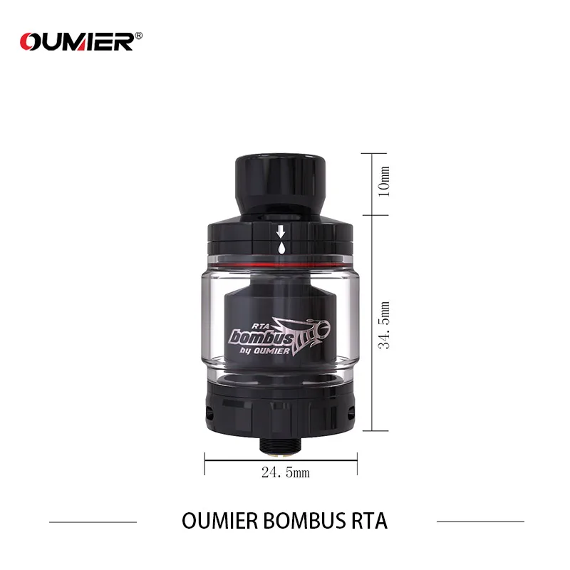 Хорошая цена OUMIER bommier bus RTA оригинальная фотоэлектронная сигарета с резьбой 510