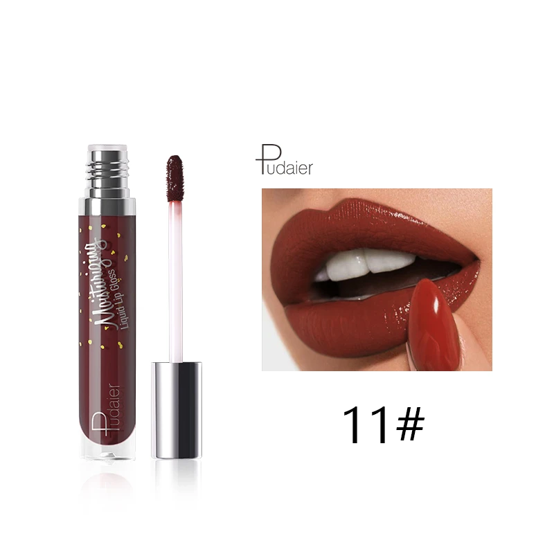 12 Color Liquid Lipstick Matte Makeup Waterproof Red Lip Long Lasting Gloss Mate Black Lip Stick Matte Liquid Lipsticks - Цвет: 11