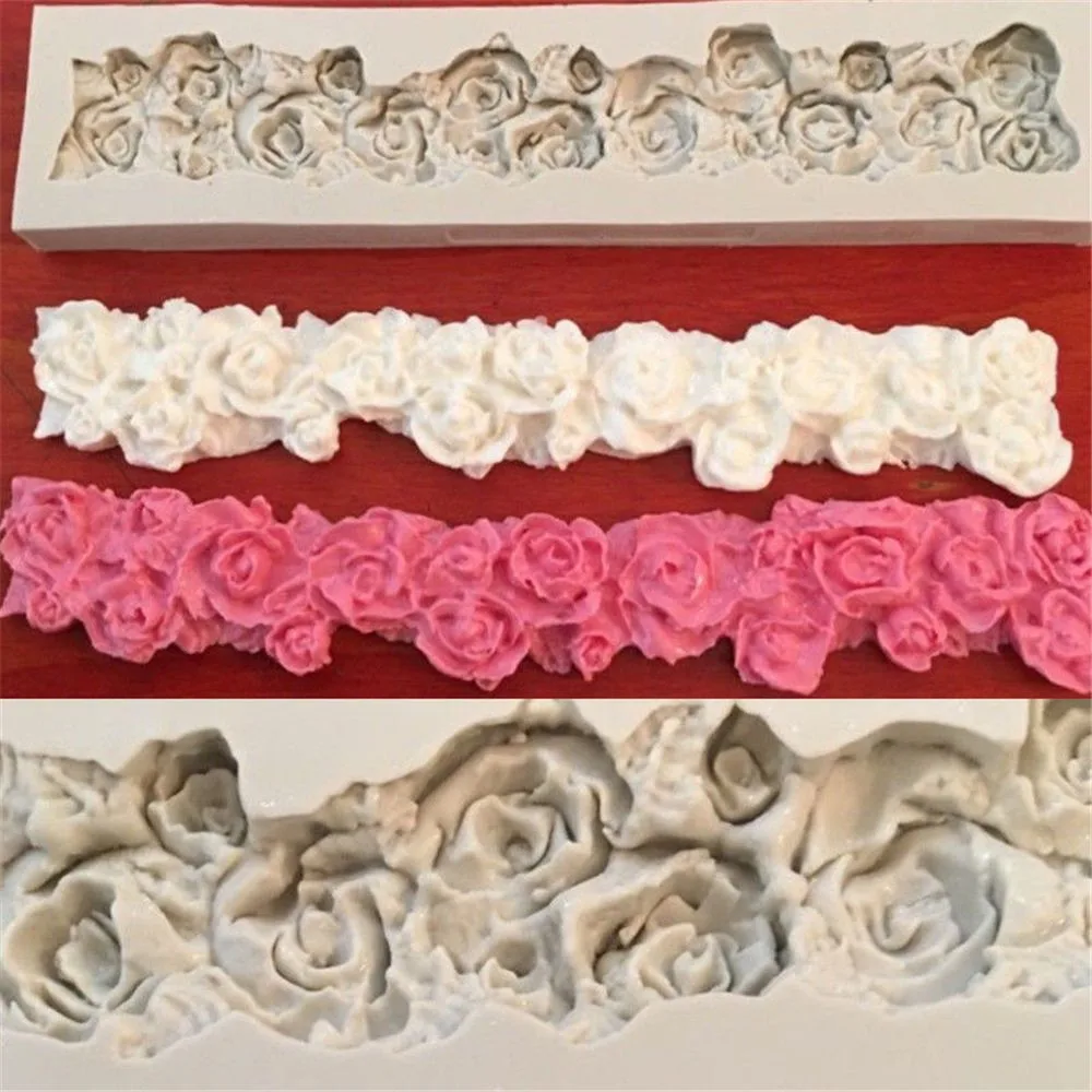 1 шт. цветок силиконовые формы Fondant (сахарная) Формы для выпечки торта шоколадной