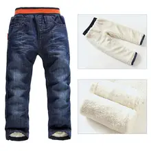 2-7Yrs bébé garçons hiver Jeans pantalons nouvelles 2015 enfants au chaud coton pantalons enfants enfants Jeans de mode hiver pantalons pour garçons