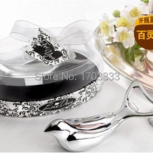 50 шт./лот Любовь Голубь Chrome открывалка для бутылок Свадебные душ сувениры партия Подарки