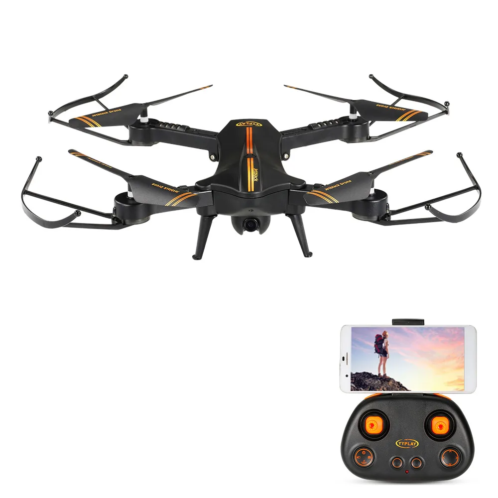 

720P Wide Angle Camera Drone Wifi FPV Foldable Drone Altitude Hold One Key Return G-sensor Selfie RC Quadcopter Fly Dron RTF