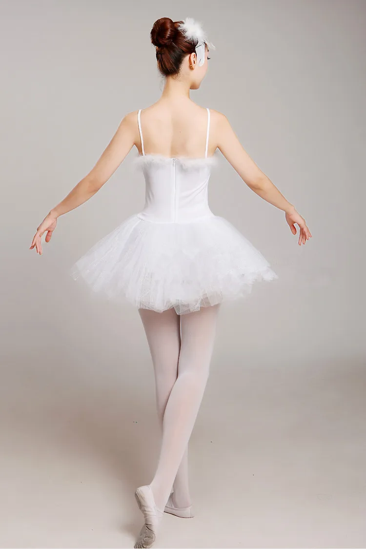 Vestito Ballerina Lago Dei Cigni | Tutù Con Maniche A Volant | Costume Danza Bambina - Foto 5