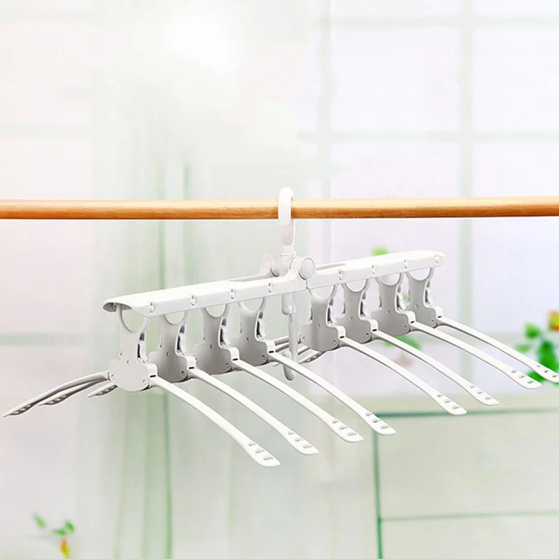 

Plastic Folding Drying Storage Rack For Rotating Anti-slip Magic Clothes Hangers Organizer Multifunctional Storage Hanger Horder