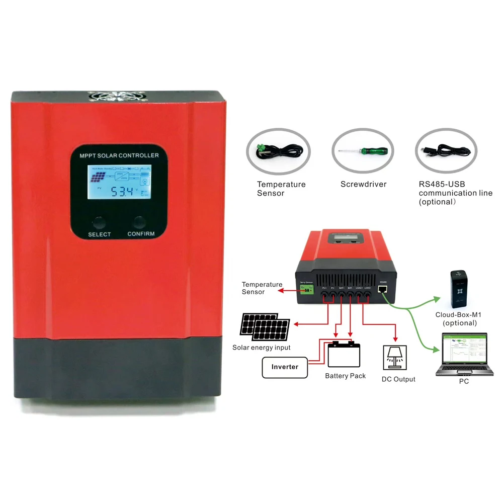 

eSmart3 60A MPPT Solar Charge Controller 12V 24V 36V 48V Auto work LCD Display Max 150V Input RS485 WIFI APP Remote monitoring