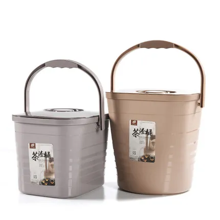With Lid thickened tea waste bucket tea tray drainage