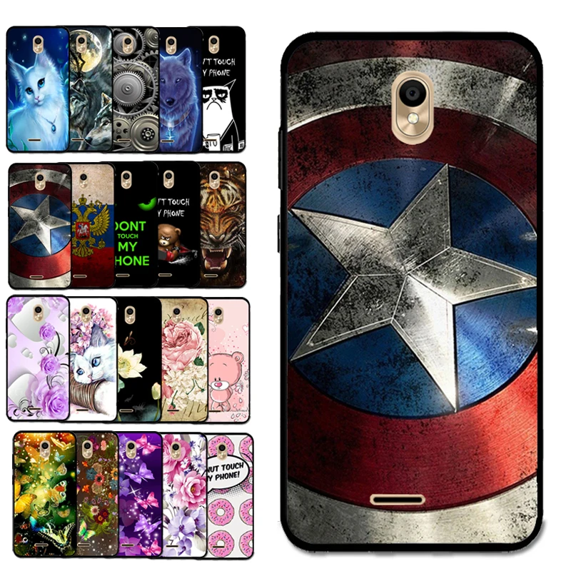 Для BQ 5302G Shield Cool Print TPU мягкий чехол для BQ-5302G бархатный 2 оболочки корпуса сумки |
