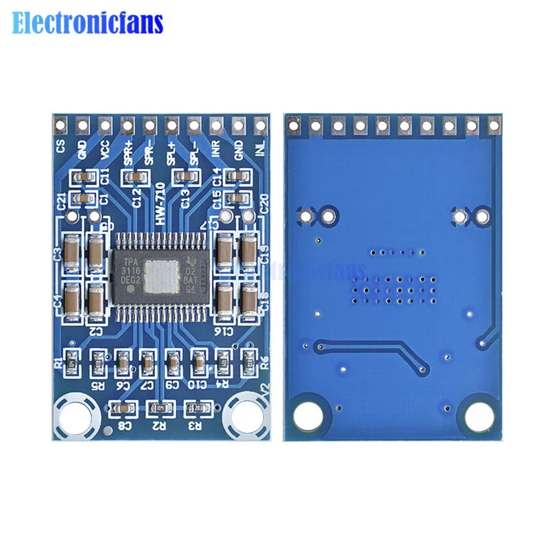 thumbnail image 2 of Bluetooth Module 2Pcs TPA3116D2 Digital Amplifier Board XH-M562 - 2x50W Dual Channel Audio Amp For Speakers Bluetooth Amplifier Board 2 of 10