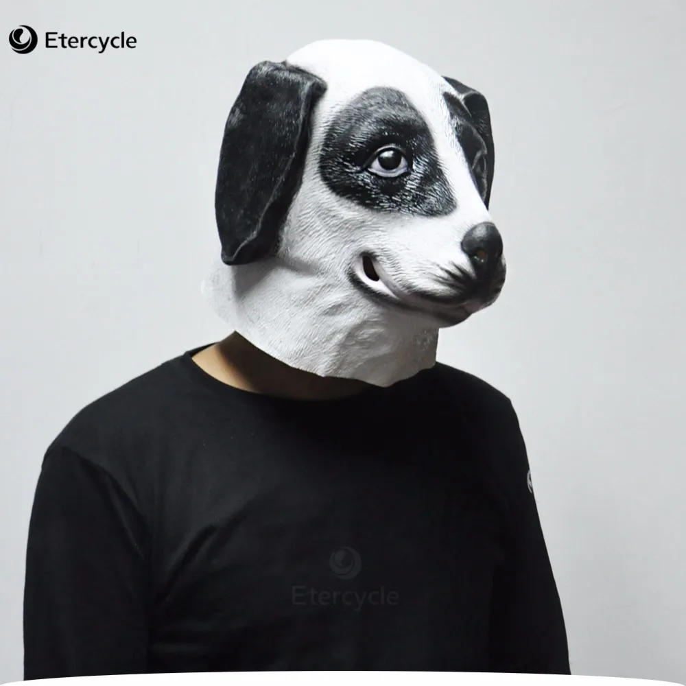 

The Spotted Dog Mask,Novelty Creepy Halloween Costume Props,Interesting Birthday Party Mask,Latex Silicone Rubber Face Masks