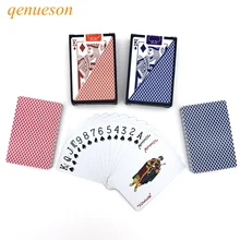 High Quality 1 Set Little Letters 2.28*3.46 inch Texas Hold'em Plastic Playing Cards Waterproof Poker Cards Baccarat Board Games
