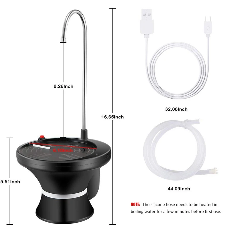 Водяной насос диспенсер для бутылки автоматический электрический кувшин для питьевой воды насос для 1-5 галлонов бутылка Usb перезаряжаемый