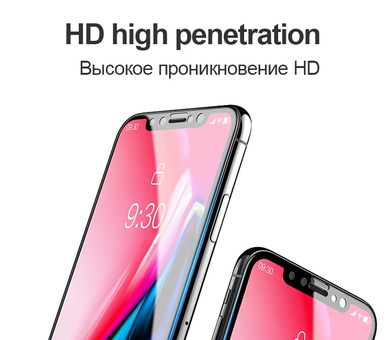 Защита экрана TOMKAS для iPhone X XS, закаленное стекло 6D с закругленными краями для iPhone X XR, защитная стеклянная пленка для iPhone XS Max