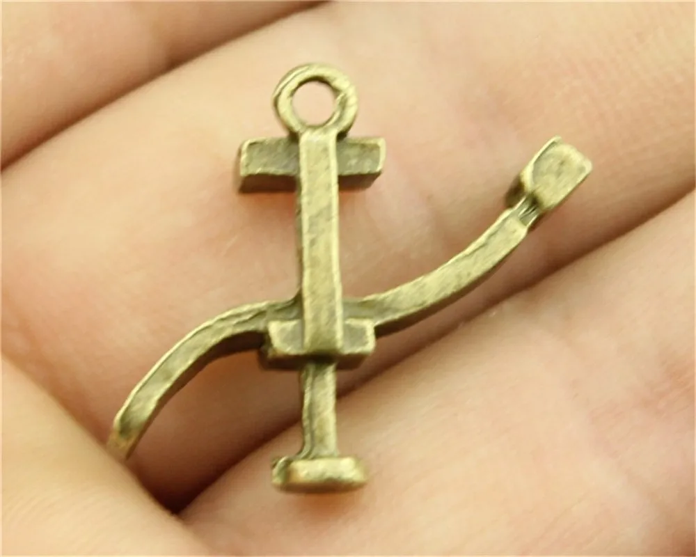 WYSIWYG 6pcs 27x20mm Vintage Dentists Bed Charms Charm For Jewelry Making Antique Bronze Dentists Bed Charms Charm Dentists Bed