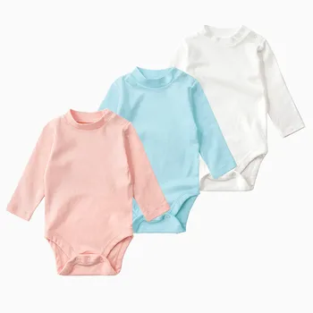 

Newborn Pure color Bodysuit 2018 Autumn 100% Cotton Triangles Baby Girl Clothes Fashion children Solid Infant-clothing