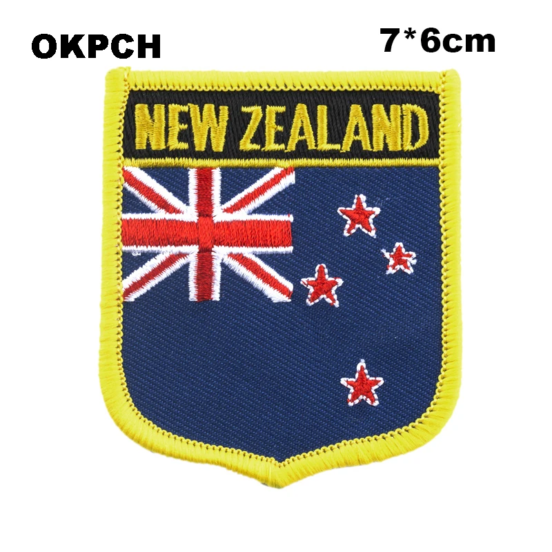 New Zealand Flag sew on patches embroidery patches sequins iron PT0193
