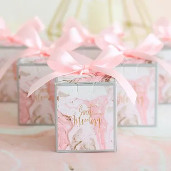 

Candy Box with ribbon chocolate Box gift boxes wedding souvenirs Bag Kids Birthday Supplies wedding favors and gifts