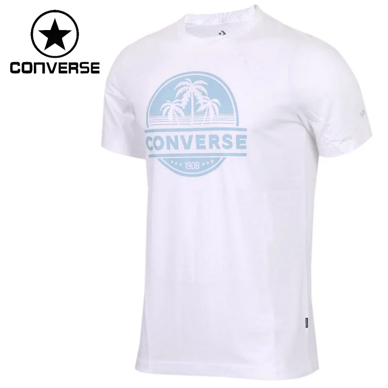 Оригинальный Новое поступление 2018 Converse Для мужчин футболки с коротким рукавом