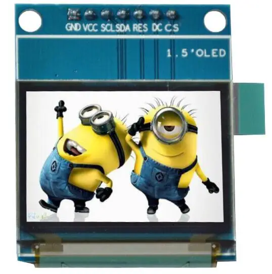 

1.27 inch OLED Display Module 7PIN Full Color SSD1351 Drive IC 128(RGB)*96 SPI Interface