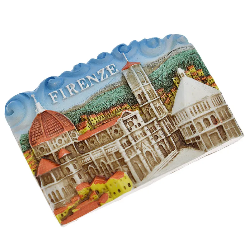

Lychee Life Florence Scenic Fridge Magnets Famous Tourist View Resin Refrigerator Magnets Modern Home Kitchen Decor Collection
