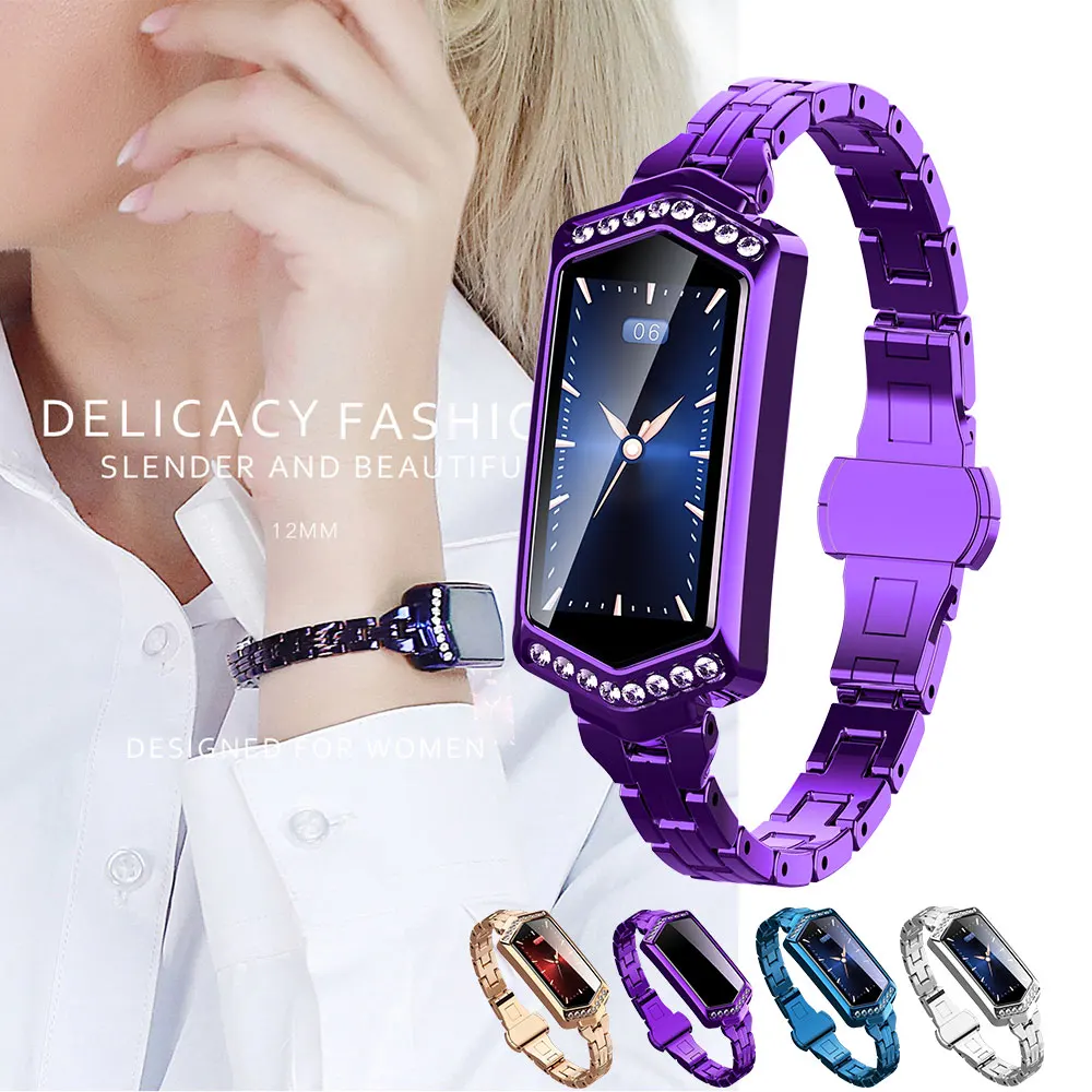 

J1 Electronics smart watches Heart Rate Monitor Fashion Sport Smart Watch Menstrual Reminder Band Women Bracelet for Android IOS
