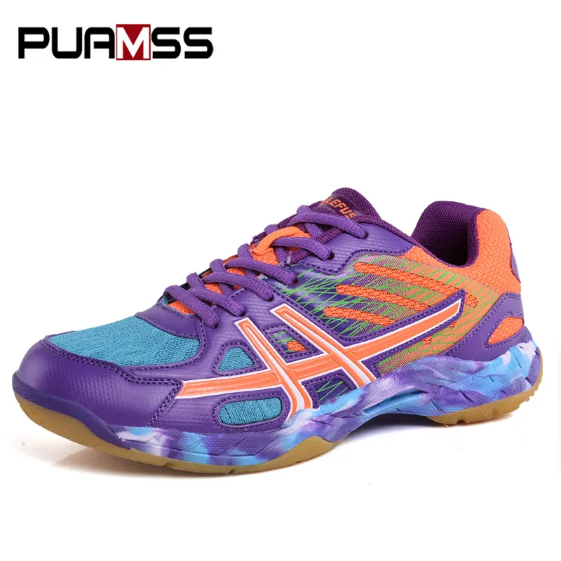 PUAMSS мужские кроссовки 9908 Для мужчин обувь для бадминтона светильник черного цвета женские туфли из дышащего материала, для занятий спортом на открытом воздухе Для женщин атлетика спортивные розовый