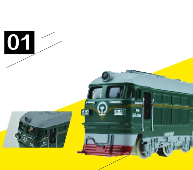 1: 87 пластиковые поезда модели, высокая моделирования двигателя внутреннего сгорания, игрушка, отступить и мигает и музыкальные, бесплатная