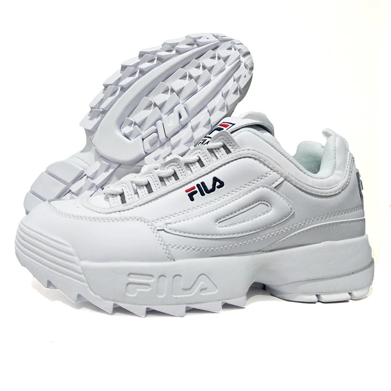 2019 новые Fila Disruptor II 2 Ретро Платформа Кроссовки мужские белые кроссовки Zapatos hombre увеличивающие рост спортивная обувь