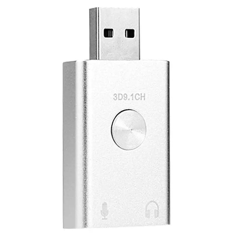 USB 9,1 внешний разъем адаптер звуковой карты конвертер для ноутбука Настольный ПК компьютер для Windows XP для Vista Xear 3D реквизит