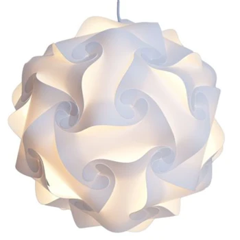 

30pcs Puzzle Lampshade Table Mounted Display Home Living Room Lamp Holder Decor Glow Lighting Accessories