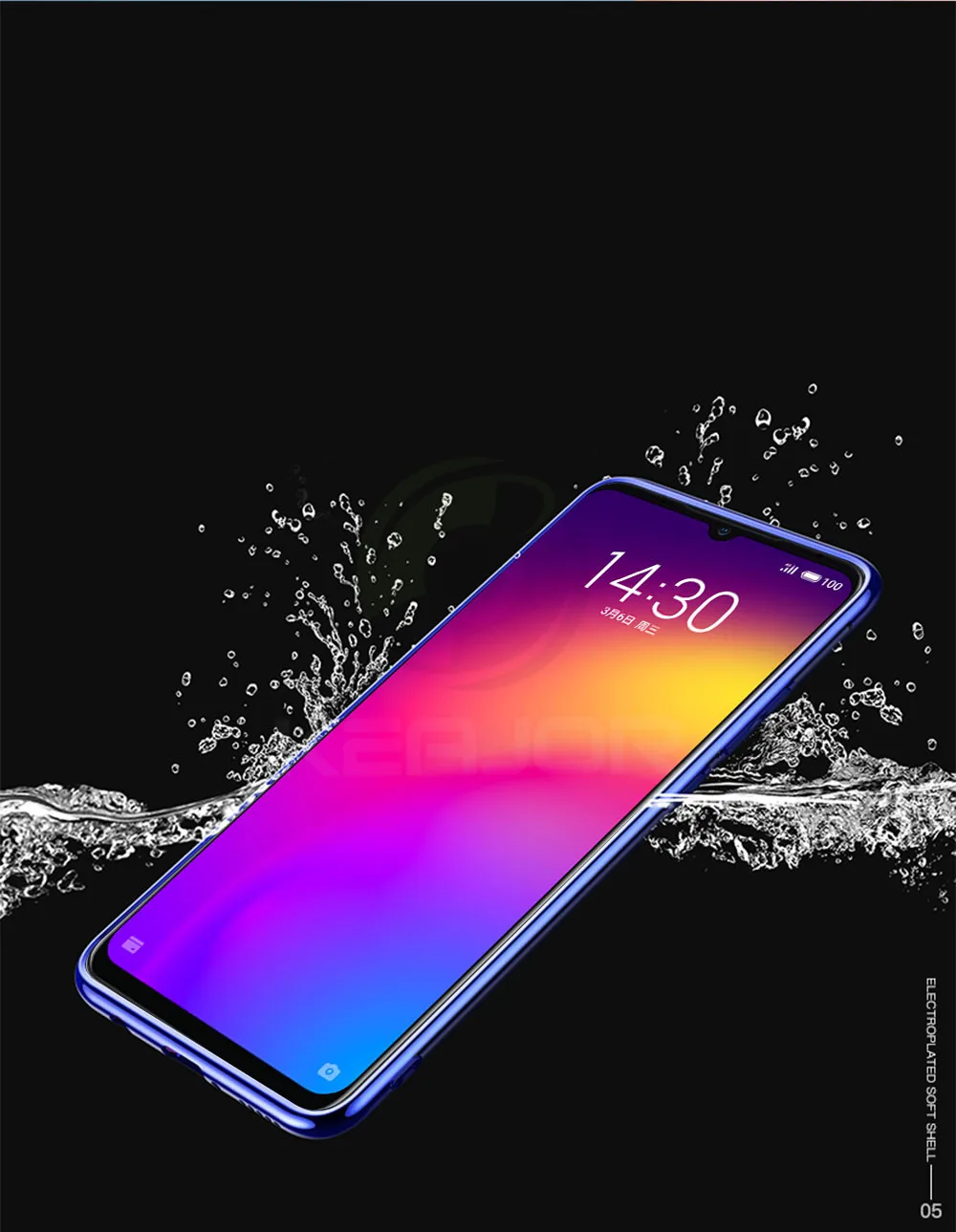 Чехол Keajor для Meizu Note 9, чехол, мягкое покрытие, ТПУ, силикон, Роскошный прозрачный бампер, чехол для Meizu Note 9, чехол для телефона