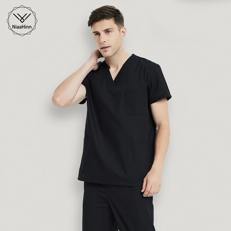 

Cotton Medical Clothing Women Surgical Tops Fashion Solid Scrubs Work Wear & Uniforms Hospital Medical Uniforms Nurse Uniform
