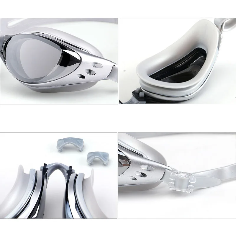 Swimming Glasses Myopia Adult Professional Anti Fog Electroplate Natacion Men Women Swim Pool Goggles Diopter Water Swim Eyewear 6