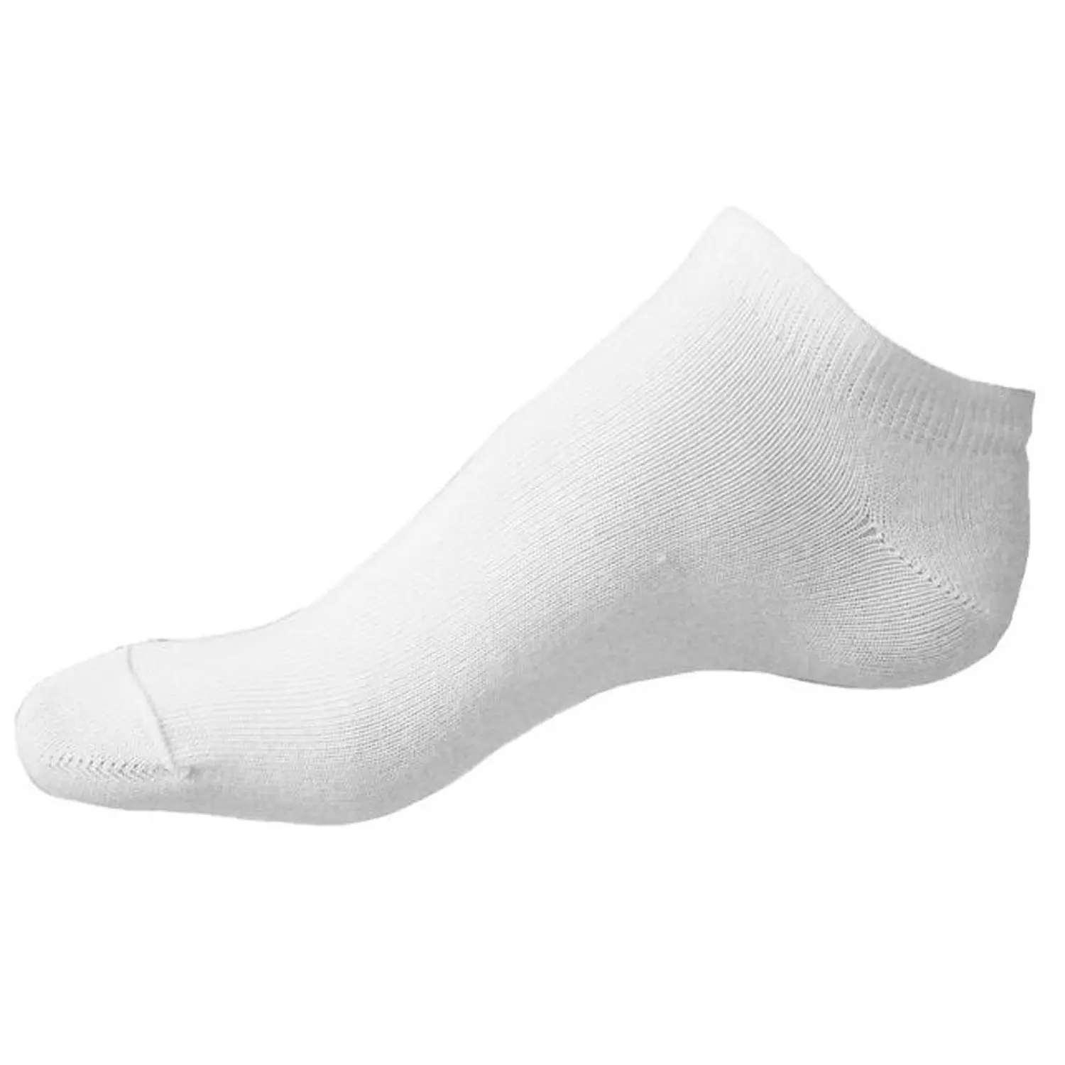 Mens Trainer Liner Cotton Rich Ankle Socks 12 Pairs White
