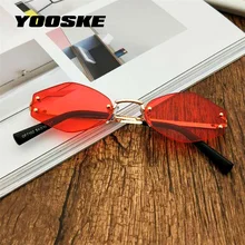 Солнцезащитные очки YOOSKE в стиле ретро UV400 женские маленькие