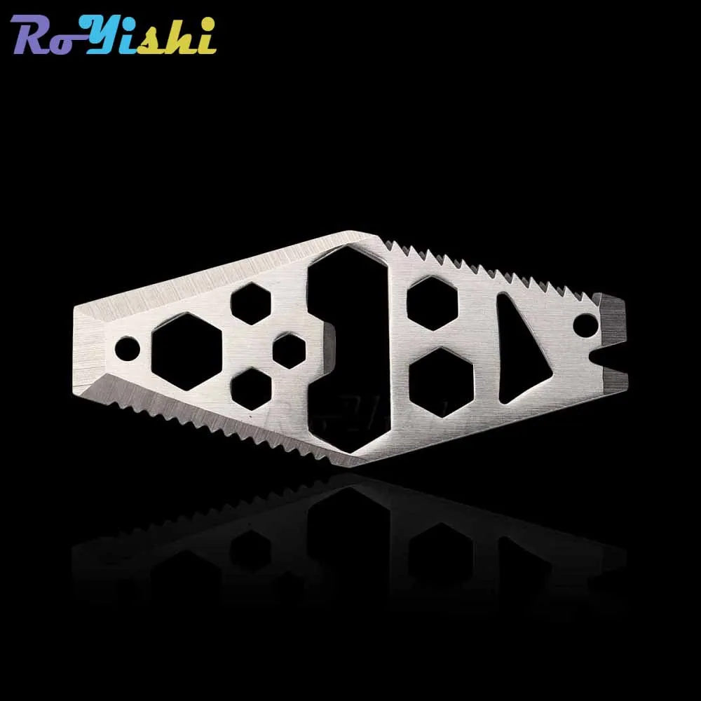 1 Pz Edc Gear Strumento Chiave Esterna Di Sopravvivenza Di Keychain Multifunzionale Apriscatole Apribottiglie