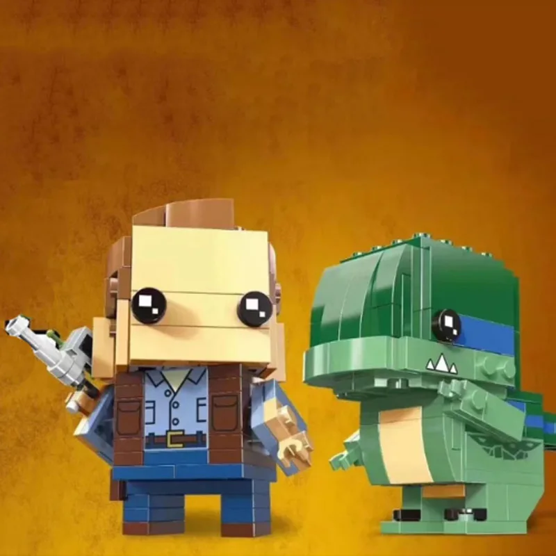 2019 New arrive Kennie Groot & Rocket Steve & Creeper Owen & Blue Square head Brickheadz building Blocks for children gifts