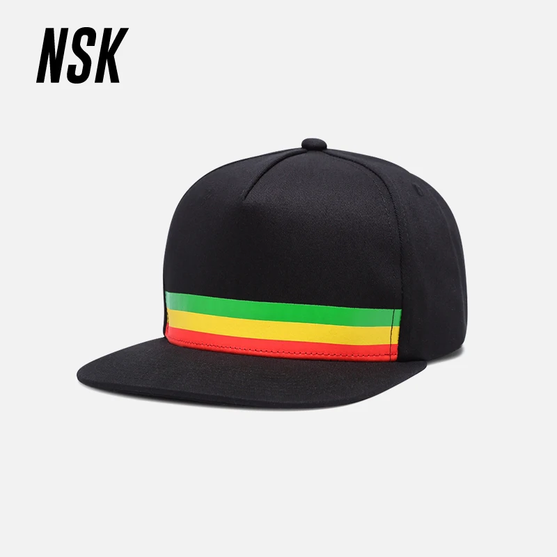 

NSK Hip Hop Cap For Men Women Patchwork Hats Unisex Snapback Caps Adjustable Sun Hat Casual Flat Brim Baseball Caps Couple Hats