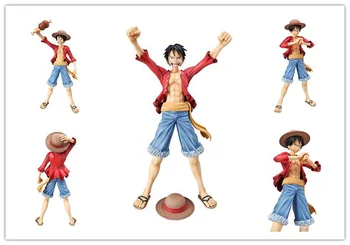 

22CM Japan anime figure One Piece Luffy after 2 years various types of faces & arms replacale action figure toy model for boys