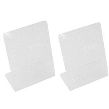 

JAVRICK Display Holder 2 Pieces of Display Supports Display of Earrings Transparent