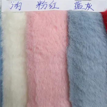 

Autumn and winter clothing toys shoes and hats knitted plush fabric 10mm super soft and dull imitation rabbit hair cut vertical